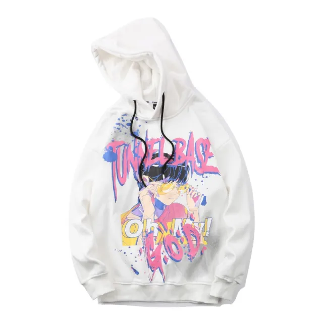 Trendy brand all match hooded sweater White - Shop at LoveMi