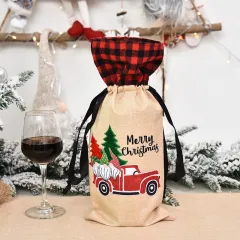 Christmas decoration wine set home furnishing wine bottle set - Car - View 1
