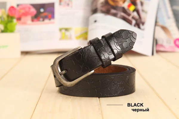 Women's hollow leather belt Black - Shop at LoveMi