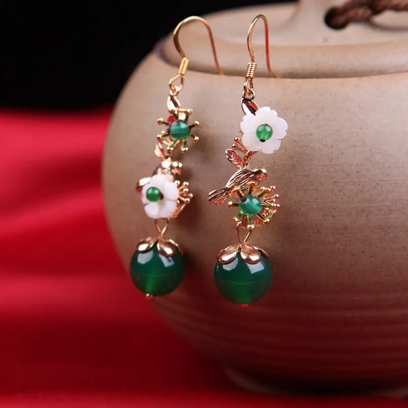 Chinese style retro personality earrings pendant