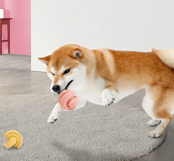 Rubber Dog Molars Teeth Relief Bouncy Ball