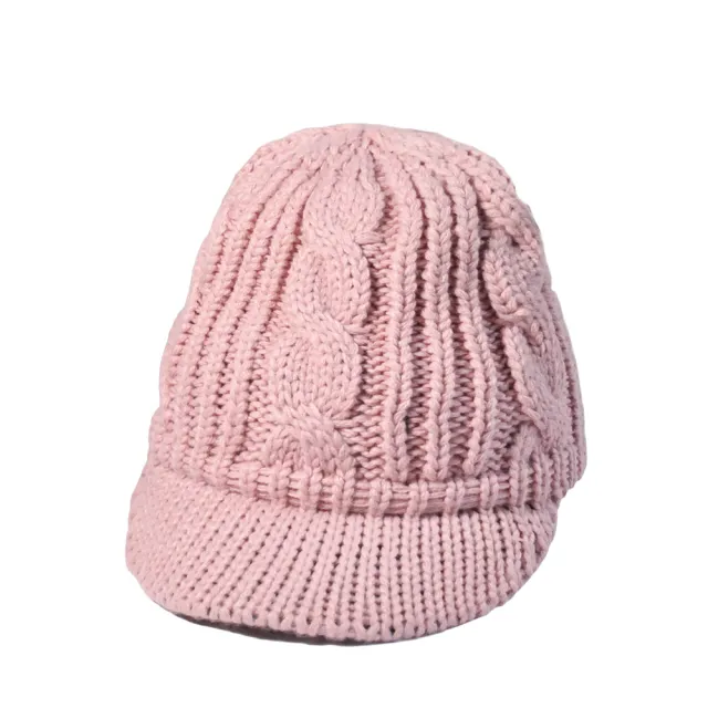 Woolen cap, knitted cap, ear protection cap Pink - Shop at LoveMi