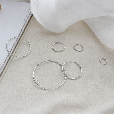 Simple personality round circle earrings earrings women