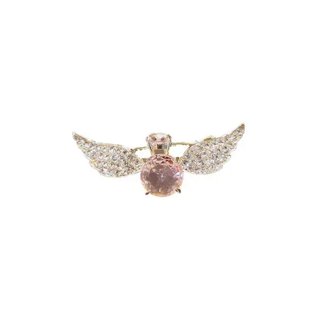 Korean girl with angel wings imitation crystal hairpin Photo Color - Shop at LoveMi