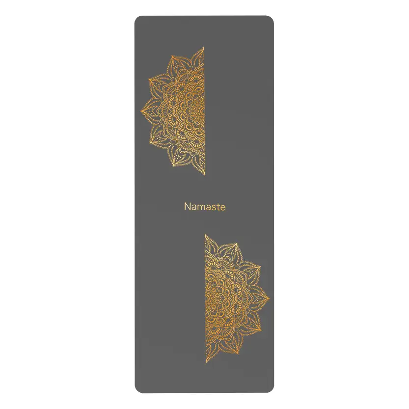 Rubber non slip and sweat absorbing yoga mat