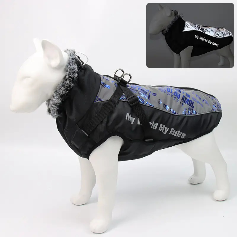Winter warm pet jacket