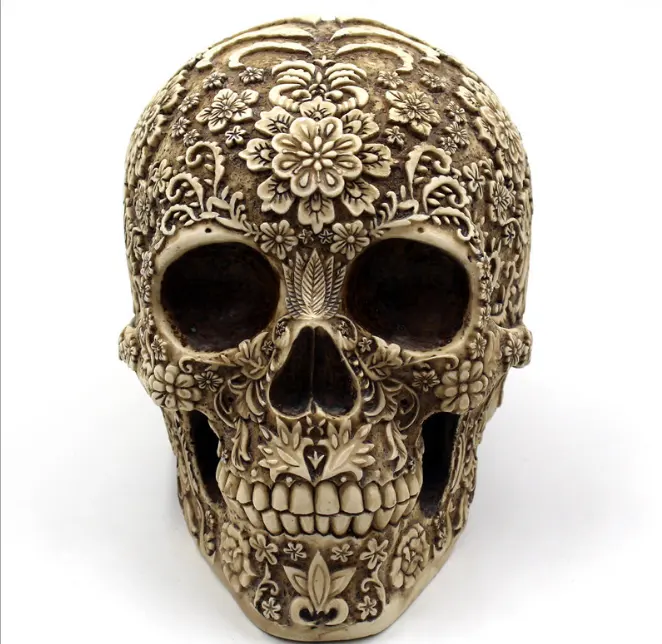 Resin Ornaments Halloween Spoof Props Horror Retro Face