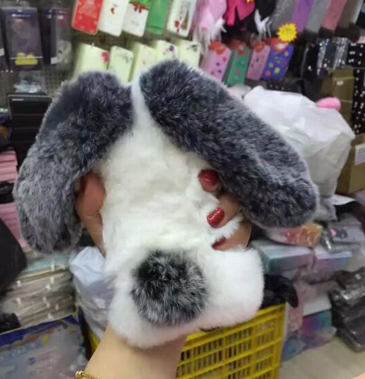 Fluffy Bunny Rabbit Fur Silicone Phone Cases — foto 11