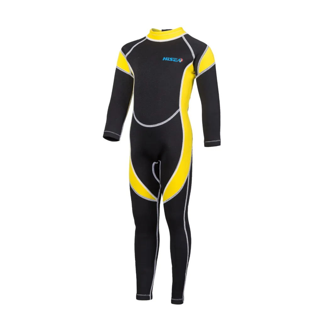 Children's warm and cold-proof one-piece diving suit - Black