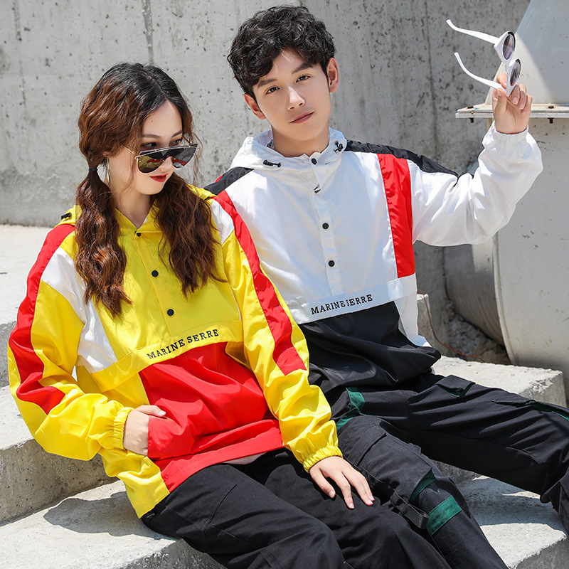 Couple color matching jacket