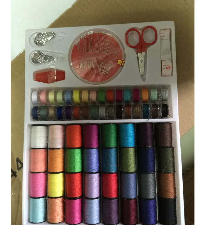 Color Sewing Machine Line 64 Rolls Set 0.16kg