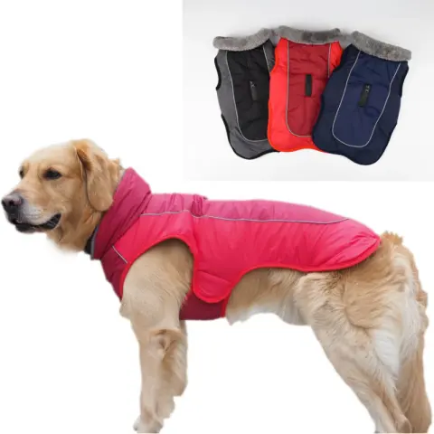 Thickened Dog Padded Coat Reflective Dog Clothing