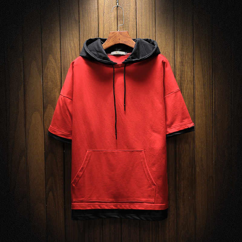 Casual loose-fitting plus size youth short sleeves