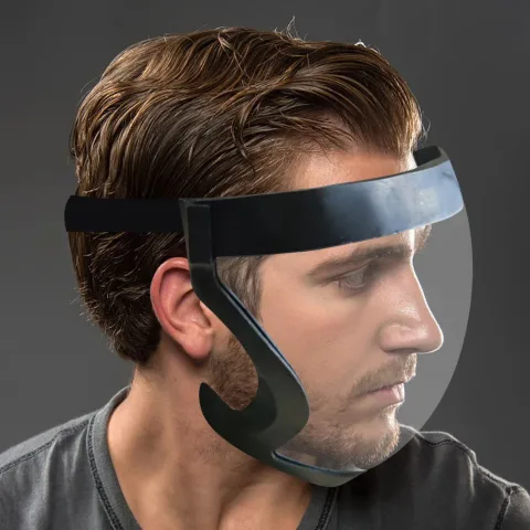 Full Face Mask Transparent Sports with Edging