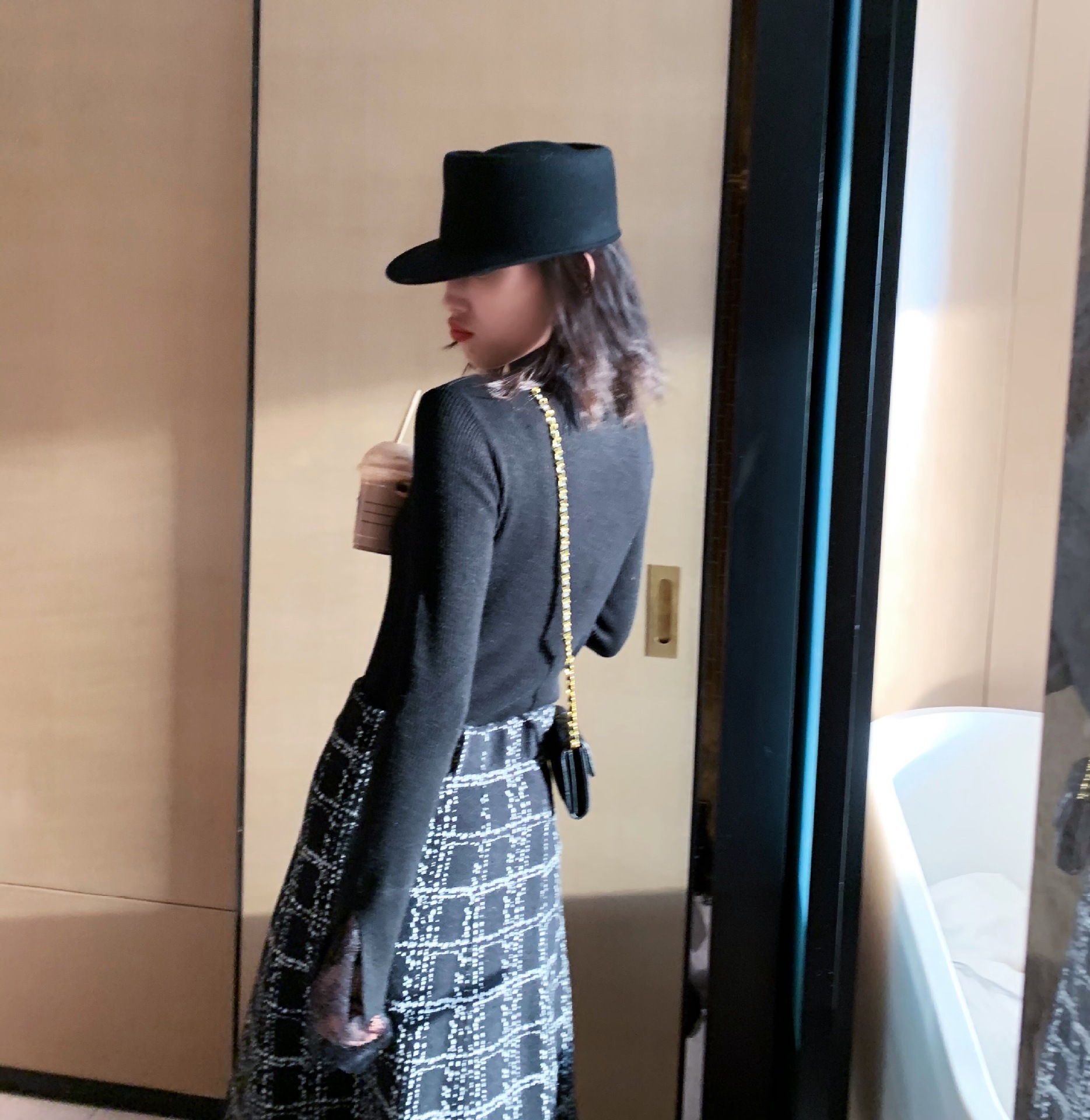 Lace Sleeve Turtleneck Bottom Shirt