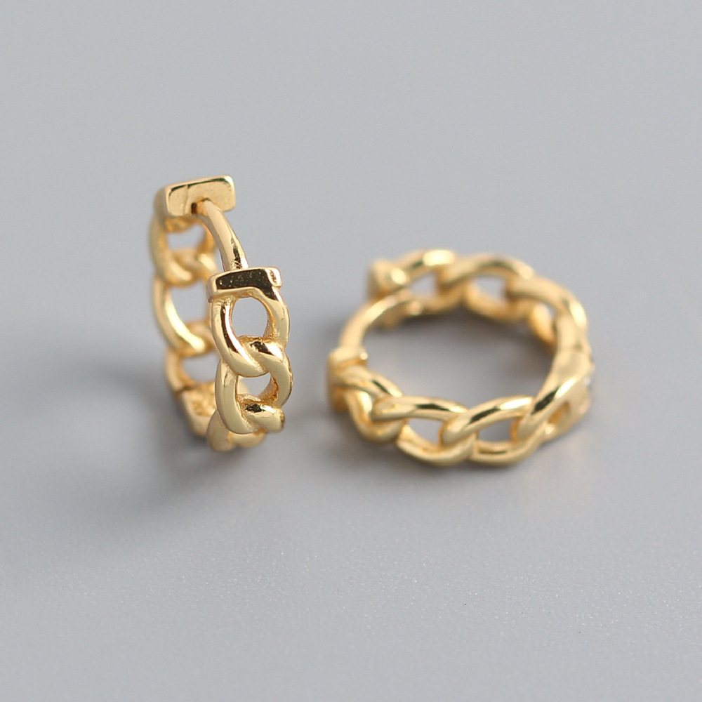 Individual chain ear ring ear clasp