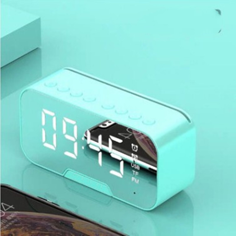 G10 Pure Color Mirror Clock Bluetooth Speaker