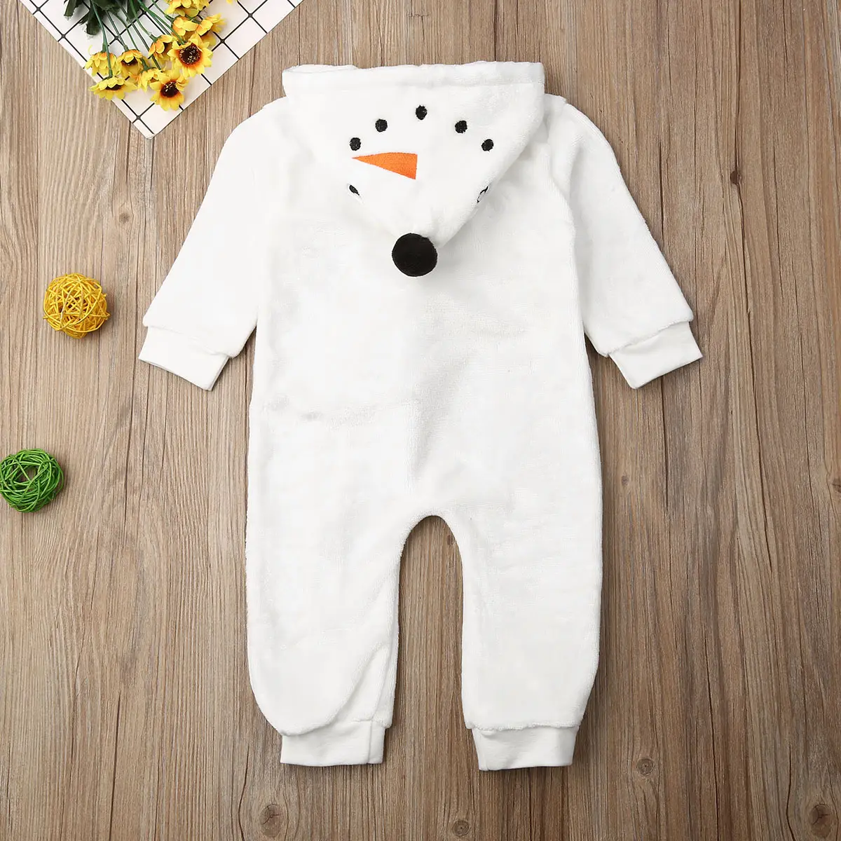 Hooded snowman jumpsuit