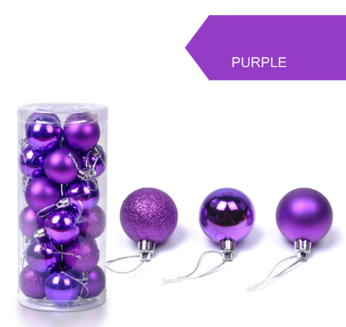 Boxed ball 4cm purple