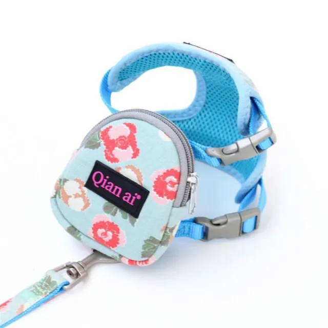 Pet vest type traction rope Blue - Shop at LoveMi