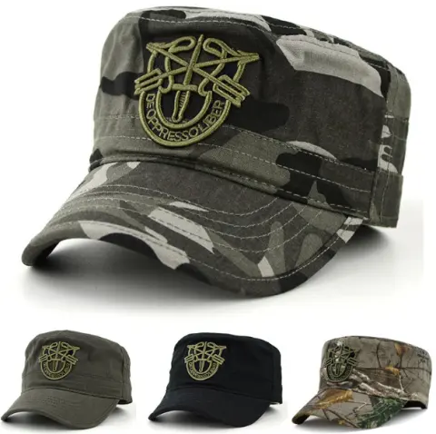 Camouflage Military Cap Flat Hat