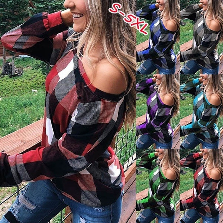 Slim women with strapless plaid popular