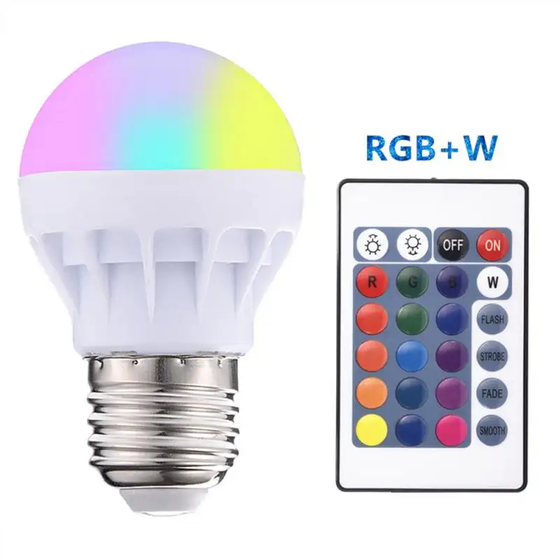 Colorful Led Bulb Light Rgb 3w Full Color