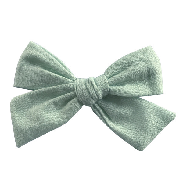 Cotton and linen bow hairpin 510Color - Shop at LoveMi