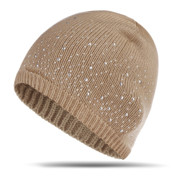 Europe and the United States new ladies multi-color point drill head knit hat autumn and winter knit hat warm wool hat