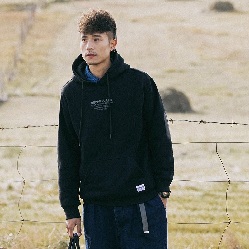 Men's loose top hooded sweater