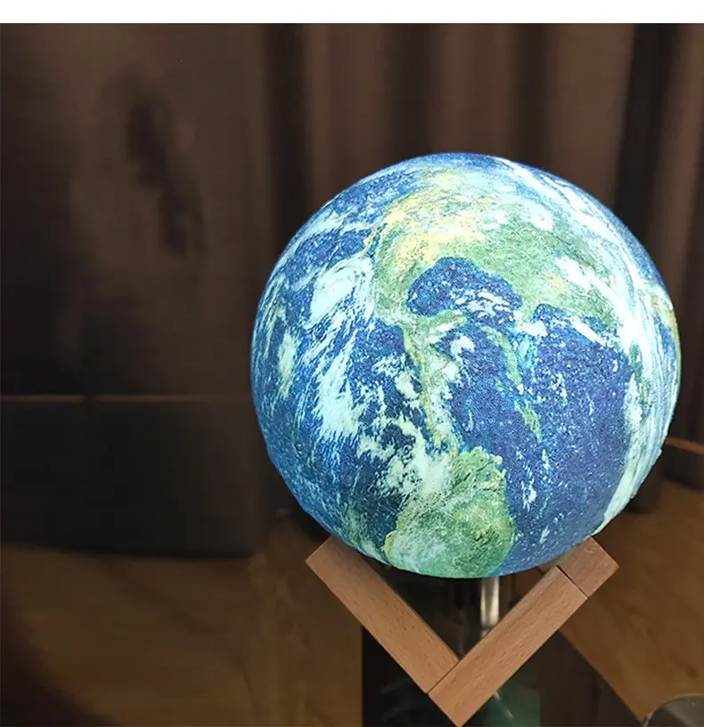 3D Print Lamp Moon Earth