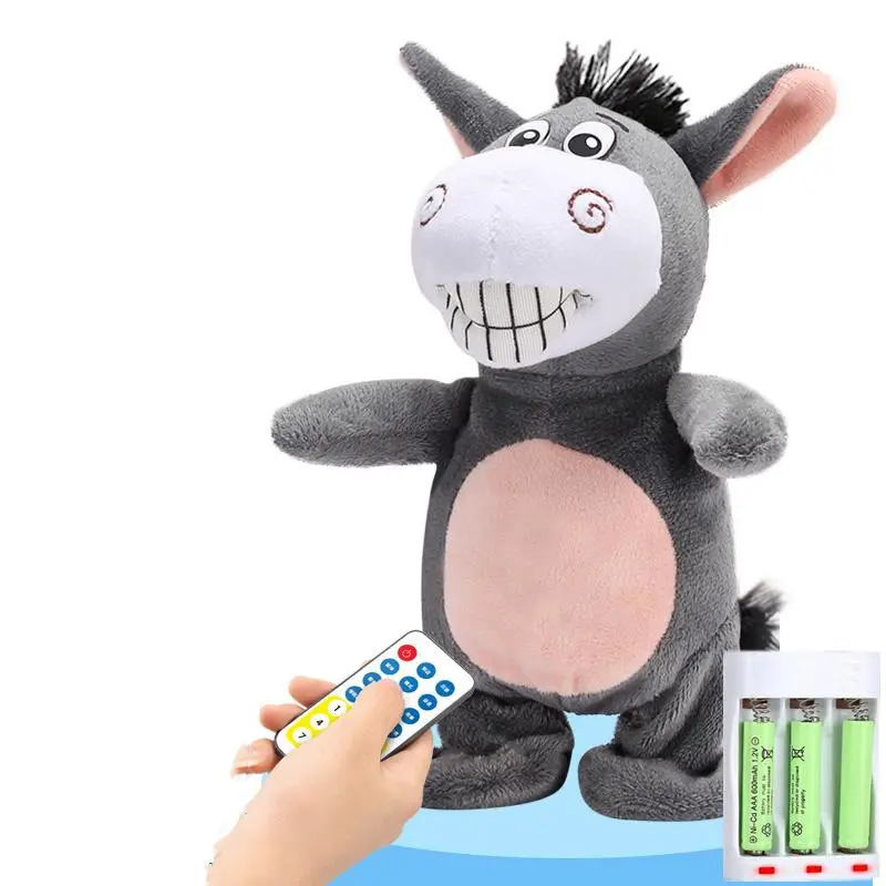 Electronic Robot Donkey Remote Control Kids Plush