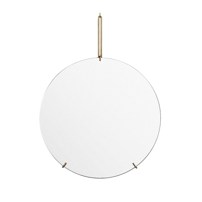 Round Wall Mirror, Metal Frame