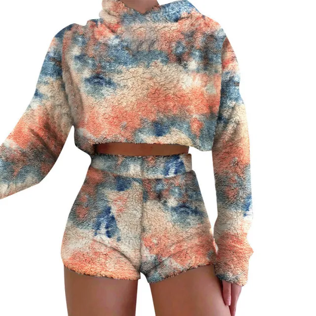 Flannel short cut suit Orange - Shop at LoveMi