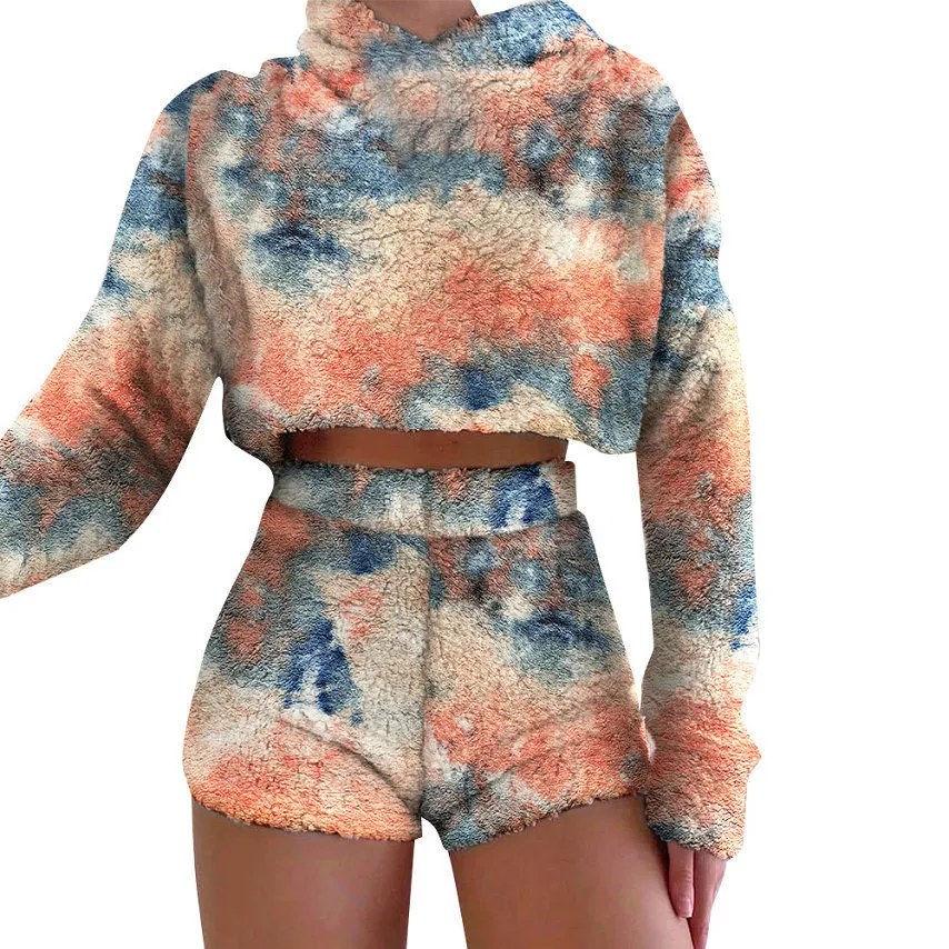 Flannel short cut suit - Orange