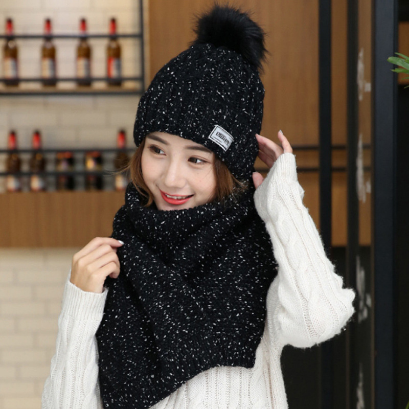 Plush thick knitted hat