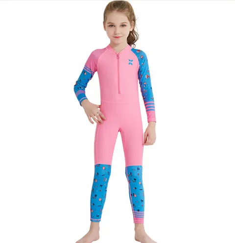 Children's quick-drying diving suit girls boys conjoined