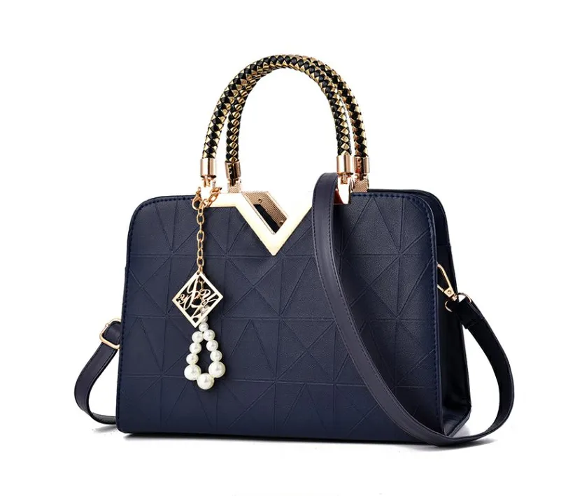 Handbag fashion ladies shell bag simple shoulder Messenger bag - Blue