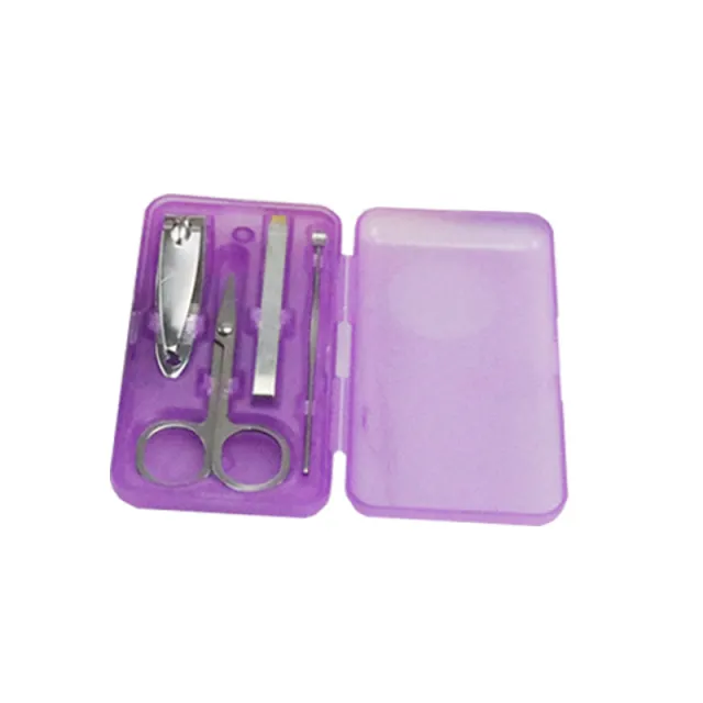 Stainless steel nail clipper set Purple - Shop at LoveMi