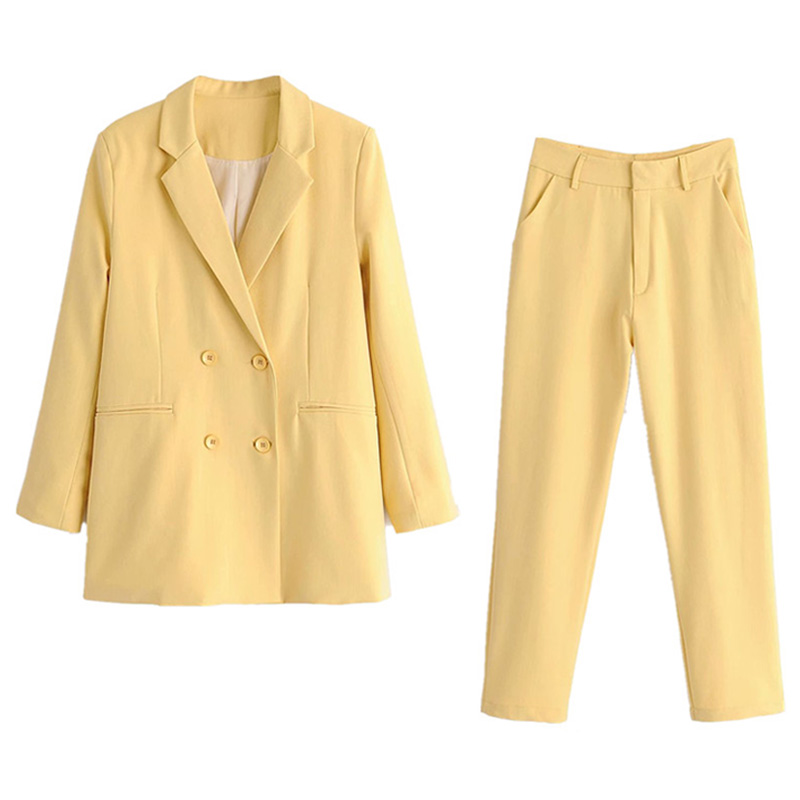 Wind loose all-match retro mid-length suit