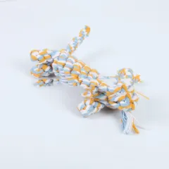 Simulation woven animal cotton rope chewing teeth dog toy - Blue Tiger - View 1