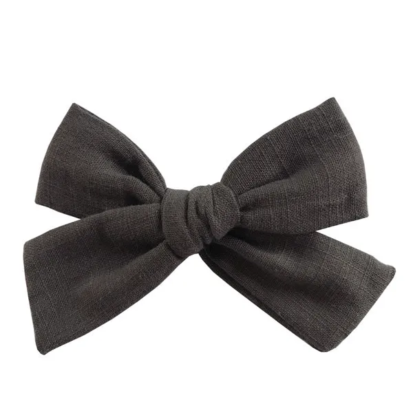 Cotton and linen bow hairpin 077Color - Shop at LoveMi