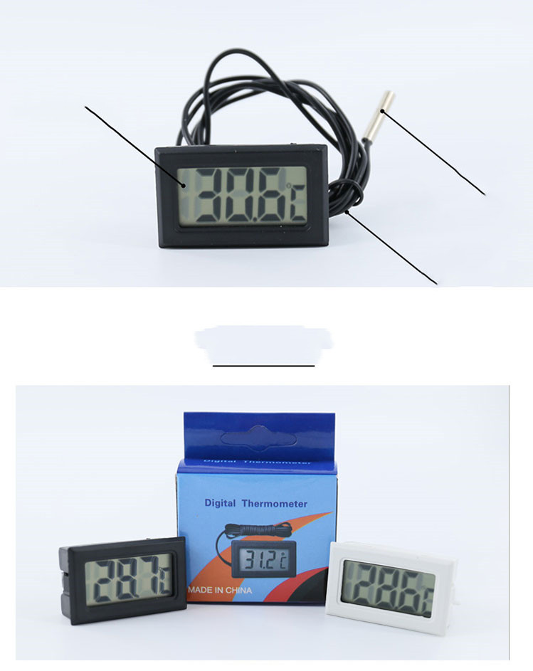 Aquarium thermometer electronic liquid crystal thermometer — foto 4