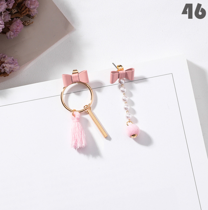Tassel earrings Japan and South Korea wild earrings personality retro pendant European and American national wind earrings long temperament earrings