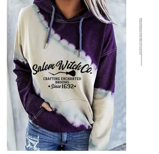 Korean style graffiti solid color loose pullover sweater Purple - Shop at LoveMi