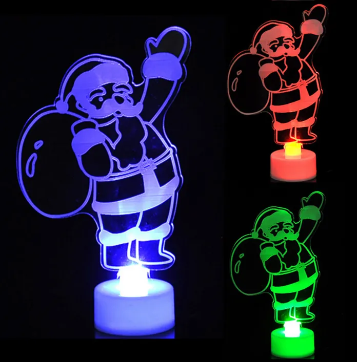 3D Snown Night Light - Santa Claus