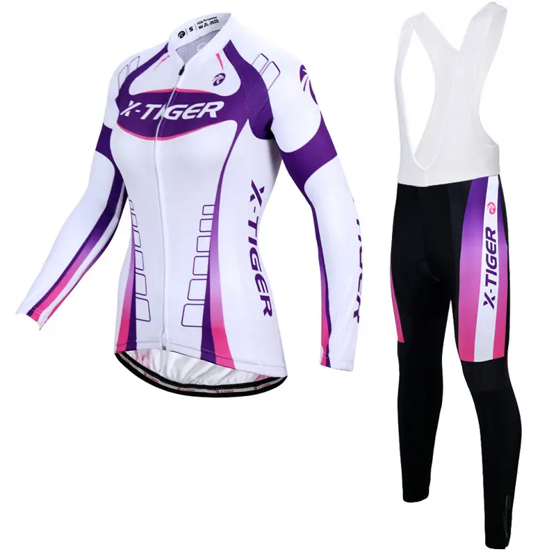 Spring and Autumn Women's Long-sleeved Cycling Jersey Suit
