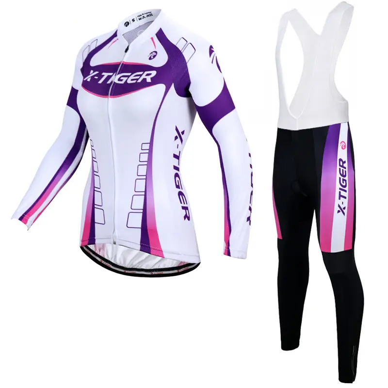 Spring and autumn women's long-sleeved cycling jersey