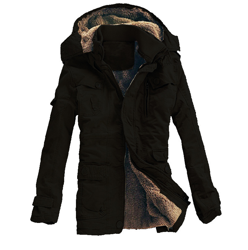 Men's loose thick warm cotton jacket