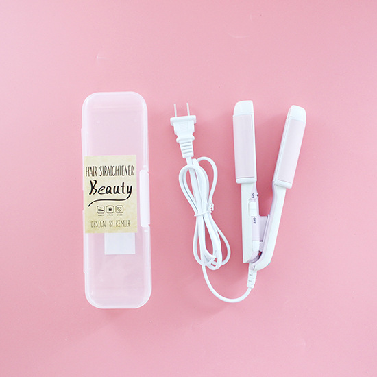 Mini cartoon hair straightener White - Shop at LoveMi